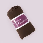 Chocolate Brown Chiffon Neck Wrap Scarf for Women - Image 7