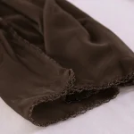 Chocolate Brown Chiffon Neck Wrap Scarf for Women - Image 8