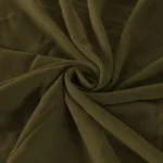 Women's Olive Green Lightweight Chiffon Wrap Scarf - Image 6