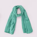 Women's Turquoise Chiffon Wrap Dupatta Lightweight Scarf - Image 5