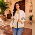 Hand Block Print Handloom Cotton Jacket Gift For Women's - Image 2