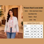 Traditional Hand Block Print Handloom Cotton Open Front Jacket - Image 7