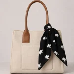 Black Elephant Print 100% Cotton Bandana (21" x 21") - Image 4