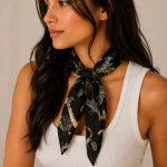 Black Jungle Safari Print 100% Cotton Bandana (21" x 21") - Image 6