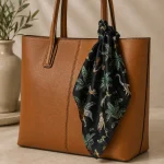 Black Jungle Safari Print 100% Cotton Bandana (21" x 21") - Image 3