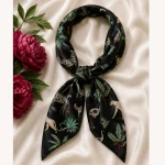 Black Jungle Safari Print 100% Cotton Bandana (21" x 21") - Image 7
