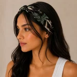 Black Jungle Safari Print 100% Cotton Bandana (21" x 21") - Image 4
