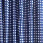 Blue Check Print Sewing Dressmaking Cotton Fabric - Image 2