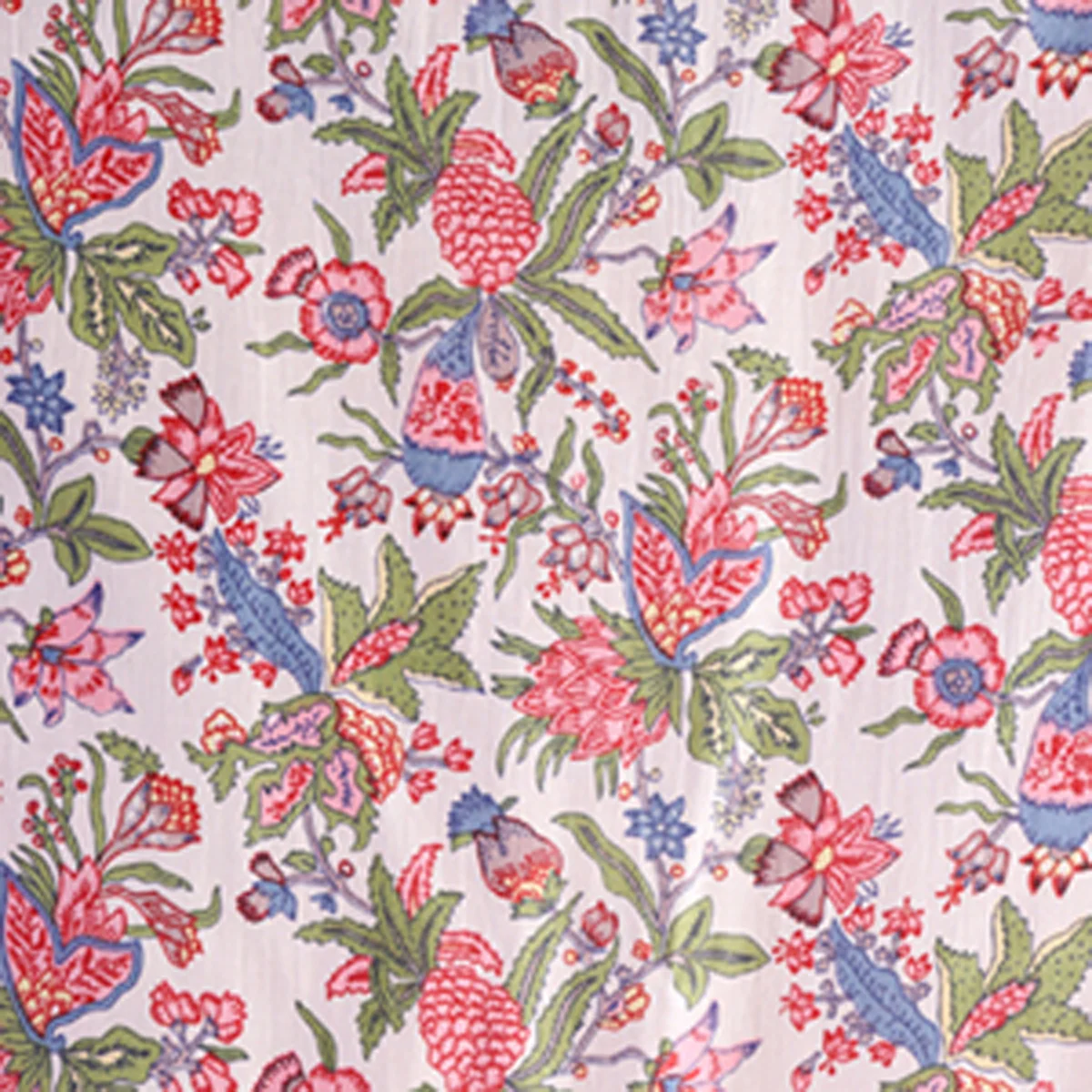 indian-handmade-floral-printed-cotton-fabric-2-5-yard SPCF-398 (1) Indian Handmade Floral Printed Cotton Fabric 2.5 Yard - Image 1