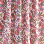 Indian Handmade Floral Printed Cotton Fabric 2.5 Yard - Image 2