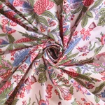 Indian Handmade Floral Printed Cotton Fabric 2.5 Yard - Image 4