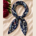 Navy Blue Monkey & Jungle Floral 100% Cotton Bandana (21" x 21") - Image 4