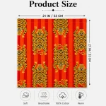 Orange Tiger Striped Cotton Bandana - Hair Wrap & Neck Scarf - Image 9
