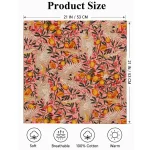 Pink Cotton Bandana 21" Eagle Bird Print Square Scarf - Image 10