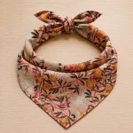 Pink Cotton Bandana 21" Eagle Bird Print Square Scarf - Image 6