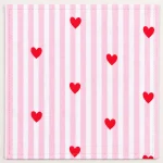 Pink Heart Bandana 100% Cotton 21" Square Neckerchief - Image 9