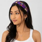 Purple Frida Kahlo Print Cotton Bandana – Hair Wrap & Neck Scarf - Image 6