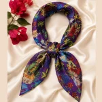 Purple Frida Kahlo Print Cotton Bandana – Hair Wrap & Neck Scarf - Image 8