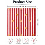 Retro Red Stripe Flower Bandana 100% Cotton 21" - Image 9