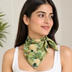 Royal Peacock & Palace Garden 100% Cotton Bandana (21" x 21") - Image 2