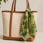 Royal Peacock & Palace Garden 100% Cotton Bandana (21" x 21") - Image 4