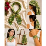 Royal Peacock & Palace Garden 100% Cotton Bandana (21" x 21") - Image 8