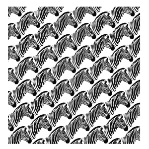 Sanganer Black & White Zebra Print Cotton Bandana - Image 10