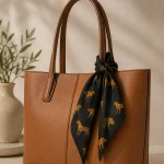 Women Black Leopard Print Cotton Bandana – Hair Wrap & Neck Scarf - Image 5