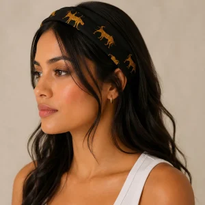 Women Black Leopard Print Cotton Bandana – Hair Wrap & Neck Scarf - Image 7