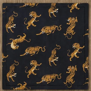 Women Black Tiger Cotton Hair Wrap Bandana Scarf - Image 8