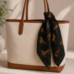 Women Black Tiger Cotton Hair Wrap Bandana Scarf - Image 4