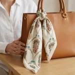 Women Pineapple Bird Print Cotton Bandana 21" - Image 4