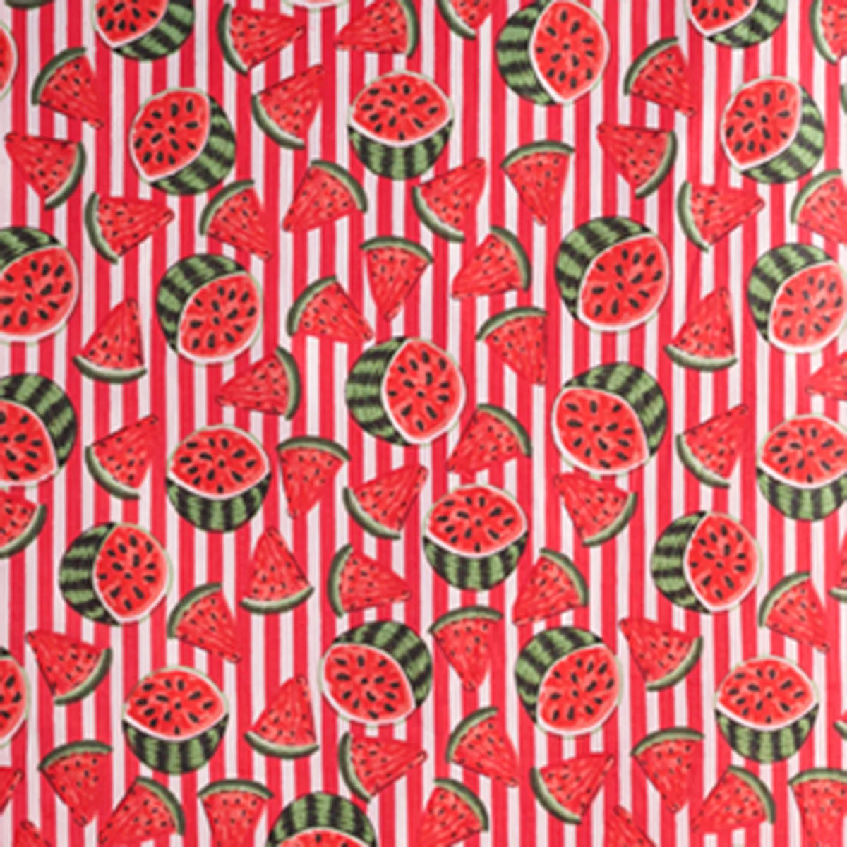 women-red-watermelon-print-cotton-fabric-2-5-yard SPCF-402 (1) Women Red Watermelon Print Cotton Fabric 2.5 Yard - Image 1
