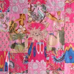 100% Cotton Fabric Pink Patchwork Running Quilting Material