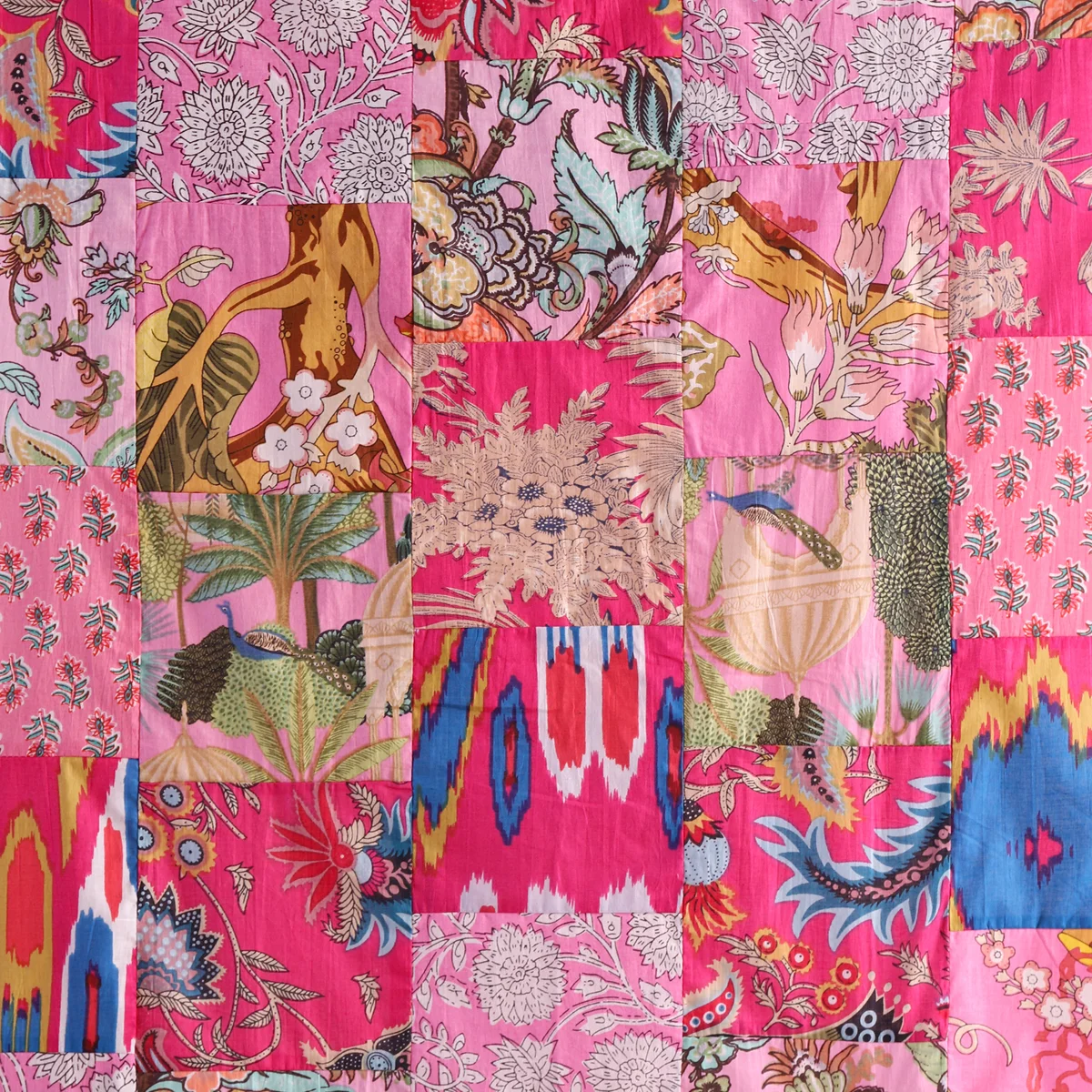 100-cotton-fabric-pink-patchwork-running-quilting-material PPCF-1 (1) 100% Cotton Fabric Pink Patchwork Running Quilting Material - Image 1