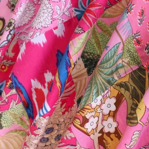 100% Cotton Fabric Pink Patchwork Running Quilting Material - Image 3