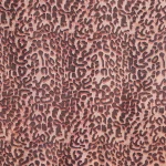 5 Yard Leopard Animal Print Velvet Fabric Beige 44" Wide