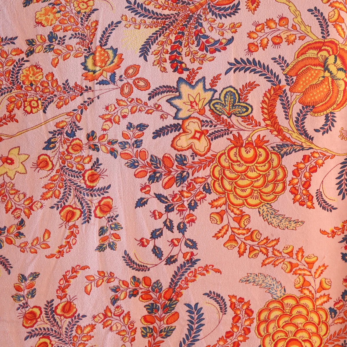 beige-velvet-fabric-multi-mughal-flower-44-wide-sewing VF-52 (1) Beige Velvet Fabric Multi Mughal Flower 44" Wide Sewing - Image 1