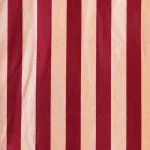 Maroon Beige Striped Print Sewing Velvet Fabric 44"